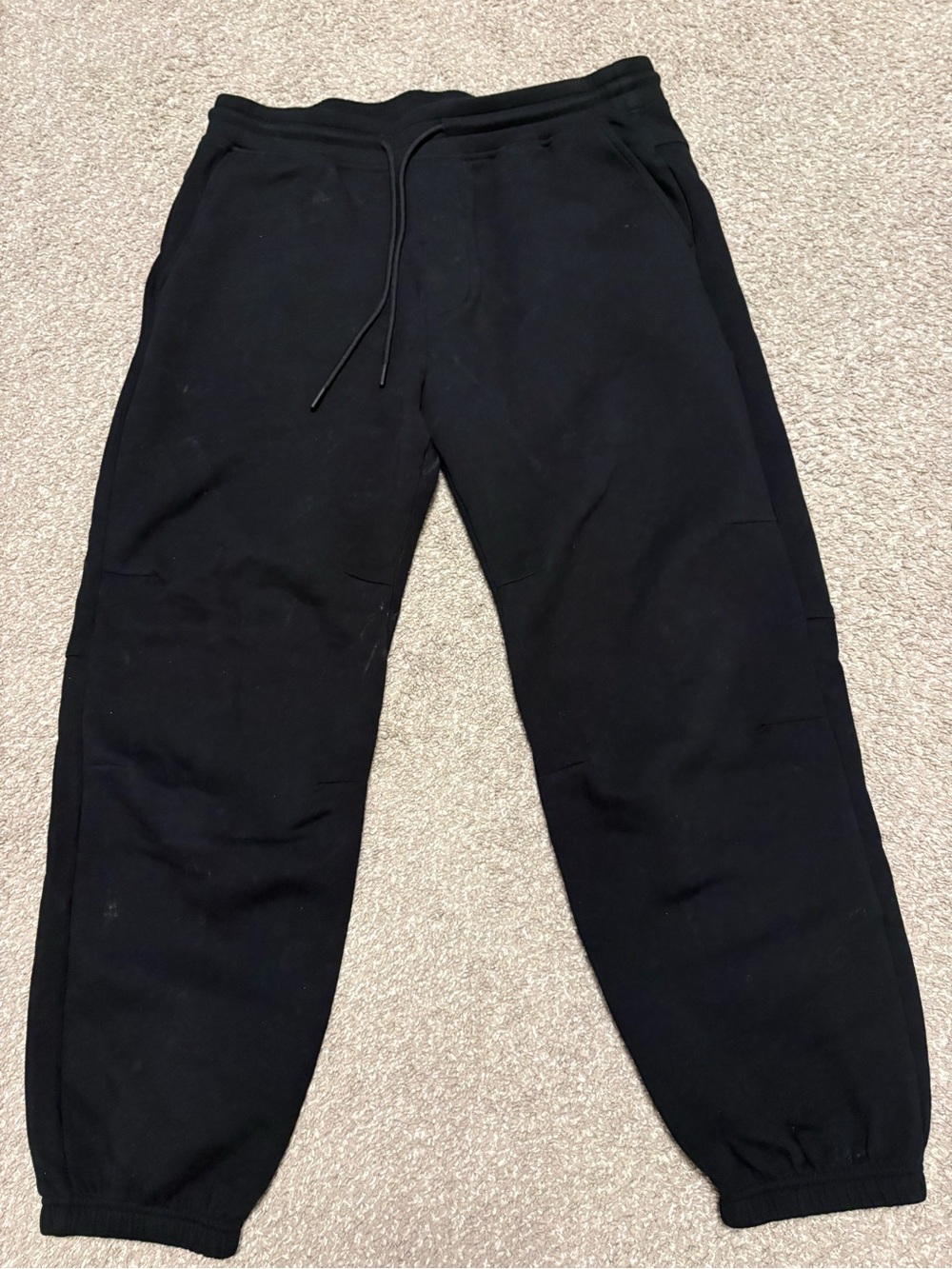 Men’s Classic Black AE Drawstring Jogger Sweatpants